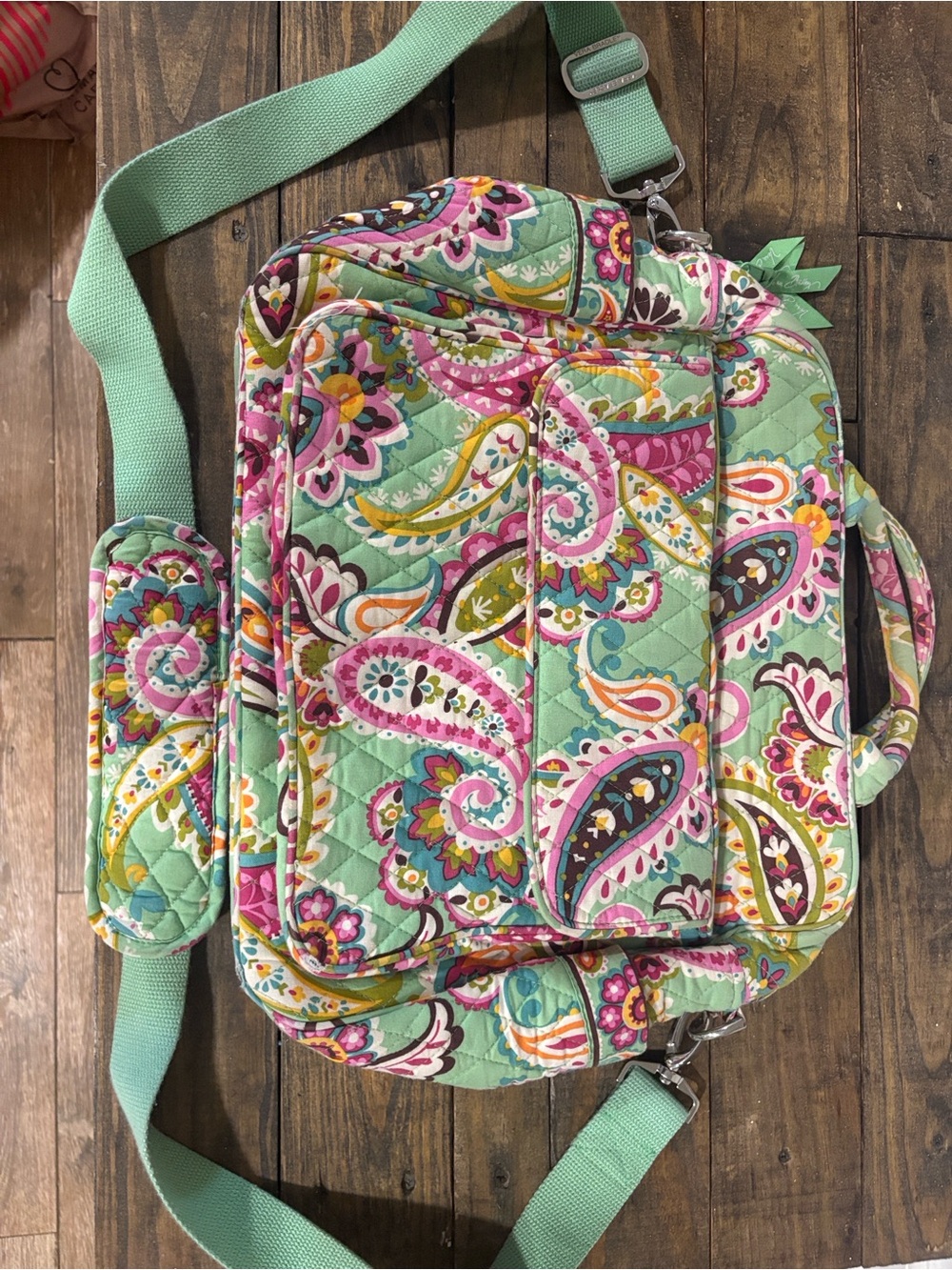 Vera Bradley Quilted tutti fruiti Crossbody  diaper Shoulder Bag